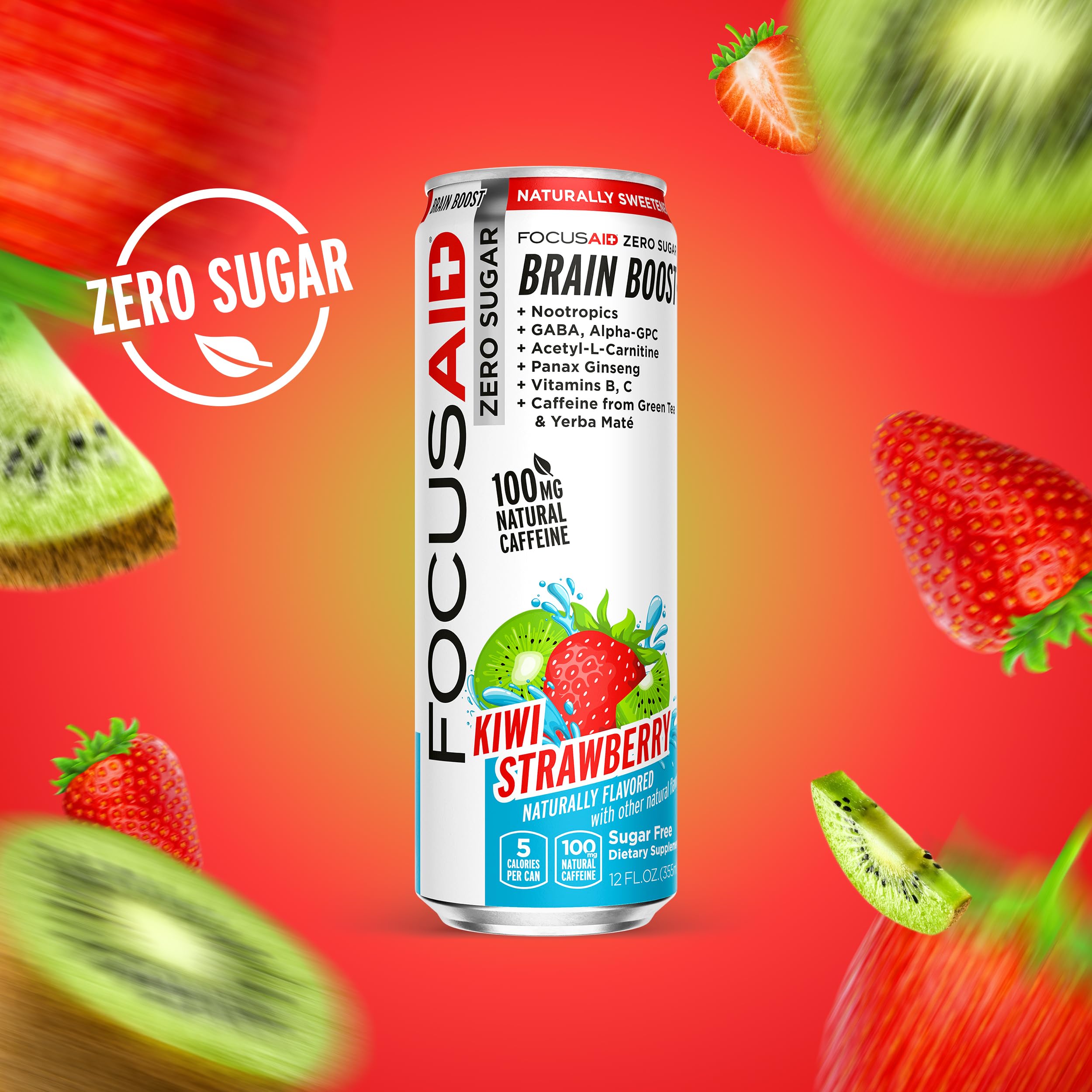 Amazon.com : FOCUSAID ZERO SUGAR Nootropics Blend, Alpha-GPC, GABA